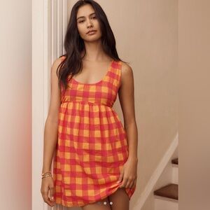 New By Anthropologie Mini Apron Nap dress Size XL